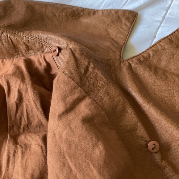 GRAB genuine leather Jacket w removable fur collar - Picture 11 of 14